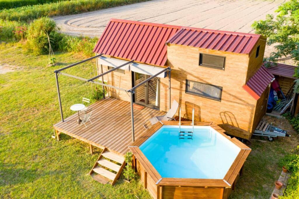 Myinsolite - Tiny-House, Jacuzzi, Brasero, Piscine Aigues-Mortes Zewnętrze zdjęcie