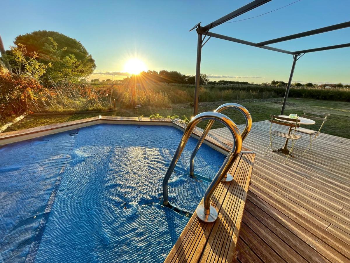 Myinsolite - Tiny-House, Jacuzzi, Brasero, Piscine Aigues-Mortes Zewnętrze zdjęcie