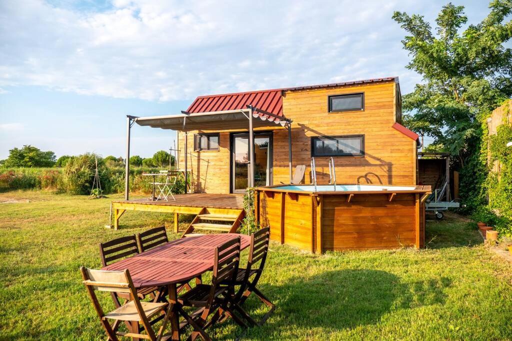 Myinsolite - Tiny-House, Jacuzzi, Brasero, Piscine Aigues-Mortes Zewnętrze zdjęcie