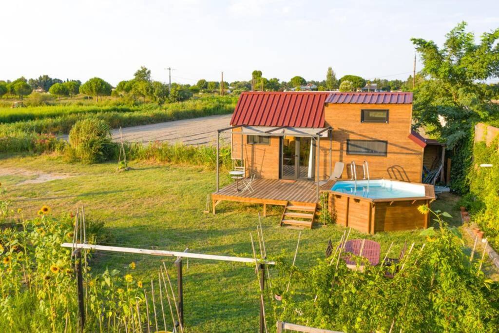 Myinsolite - Tiny-House, Jacuzzi, Brasero, Piscine Aigues-Mortes Zewnętrze zdjęcie