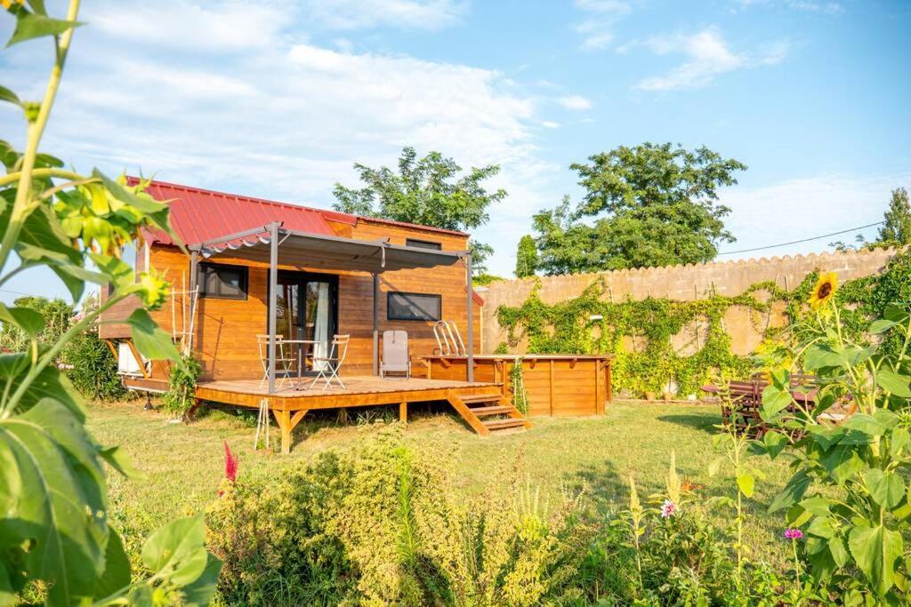 Myinsolite - Tiny-House, Jacuzzi, Brasero, Piscine Aigues-Mortes Zewnętrze zdjęcie